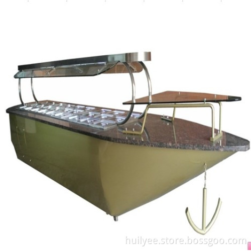 The Hotel Boat Shape Buffet with 30 Hot&Cold Plates
